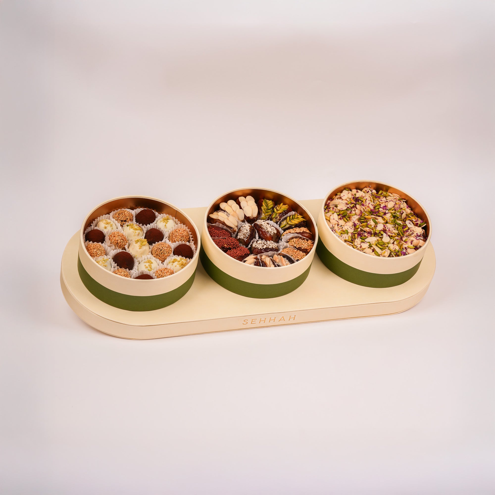 MIXED DATES OVAL TRAY