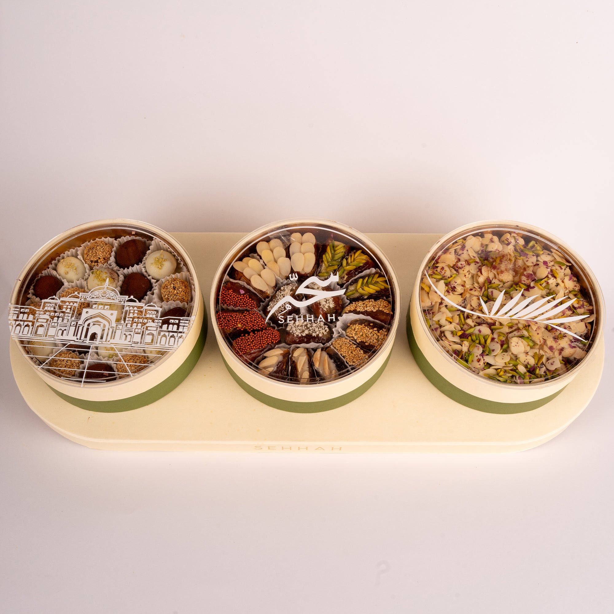 MIXED DATES OVAL TRAY