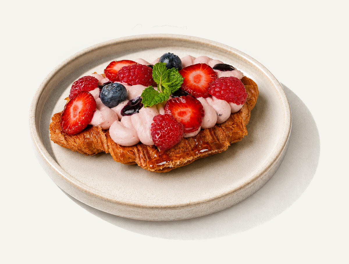 Raspberry Flat Croissant