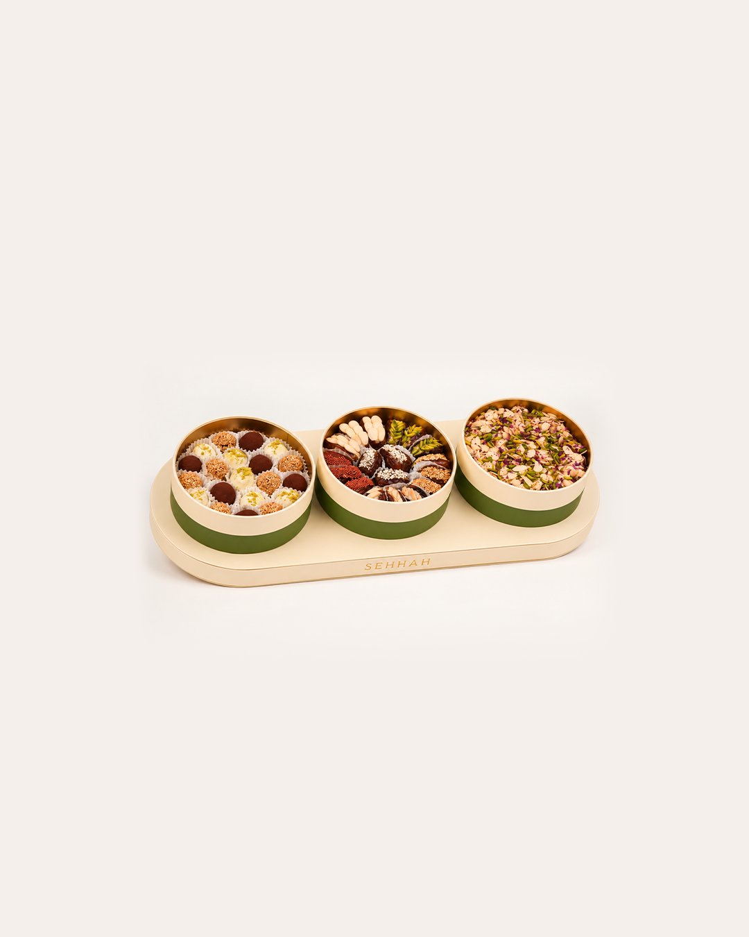 MIXED DATES OVAL TRAY