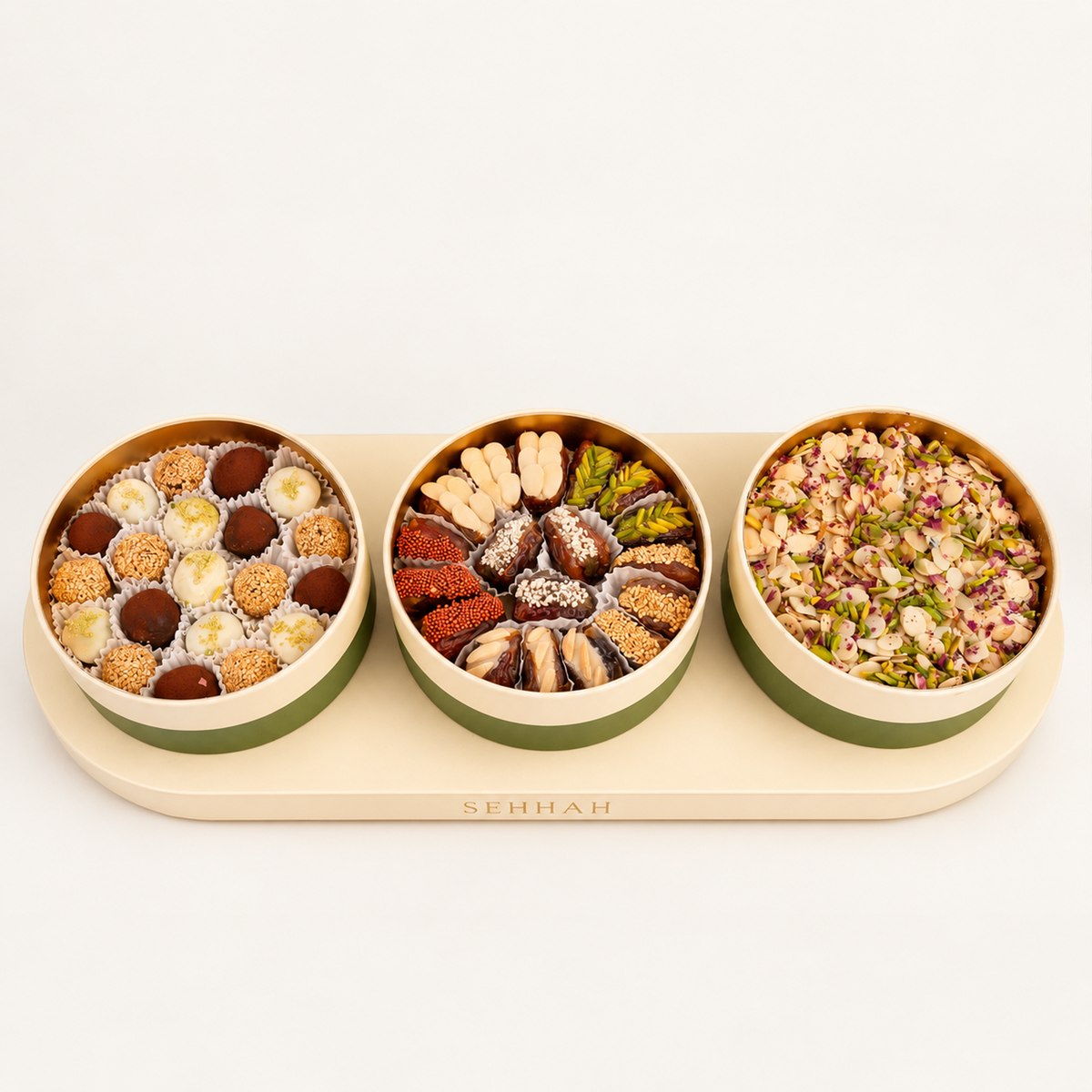 MIXED DATES OVAL TRAY