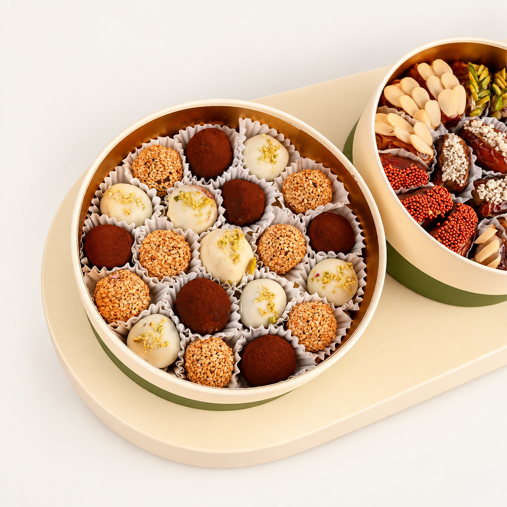 MIXED DATES OVAL TRAY