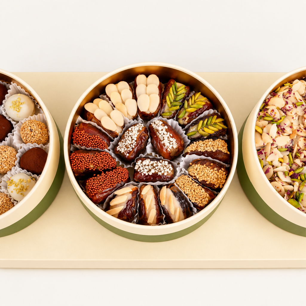 MIXED DATES OVAL TRAY