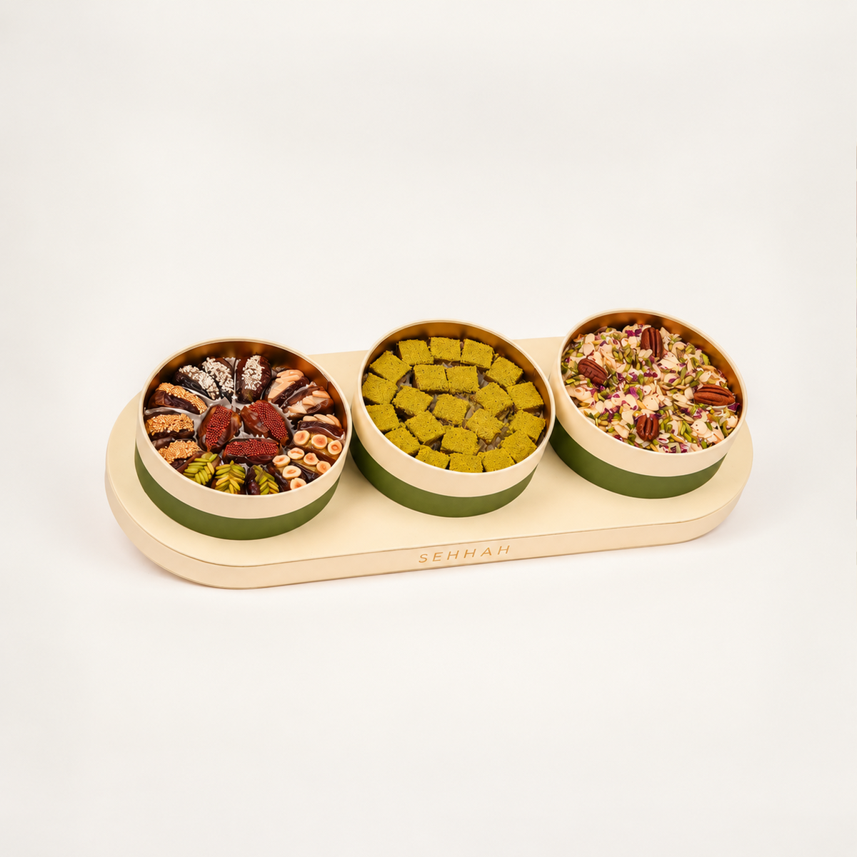 MIXED RANGEENA DATES OVAL TRAY