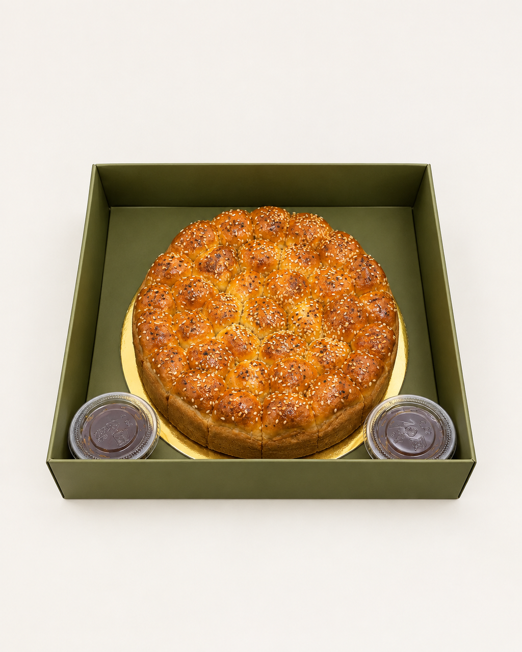 Cheese and Honey beehive bread