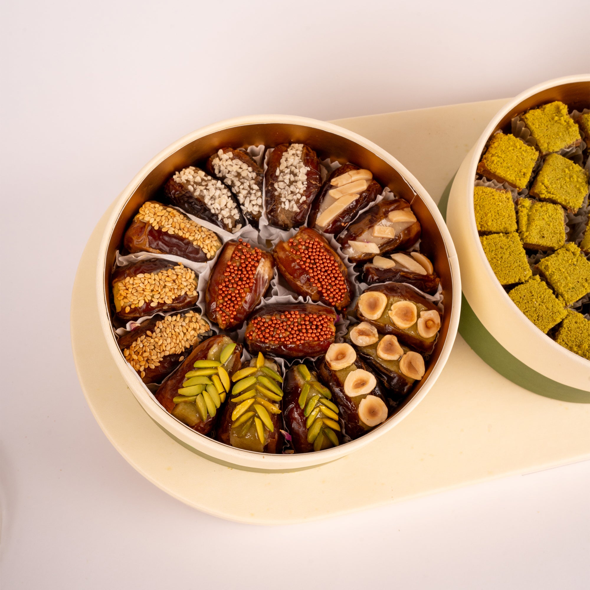 MIXED RANGEENA DATES OVAL TRAY