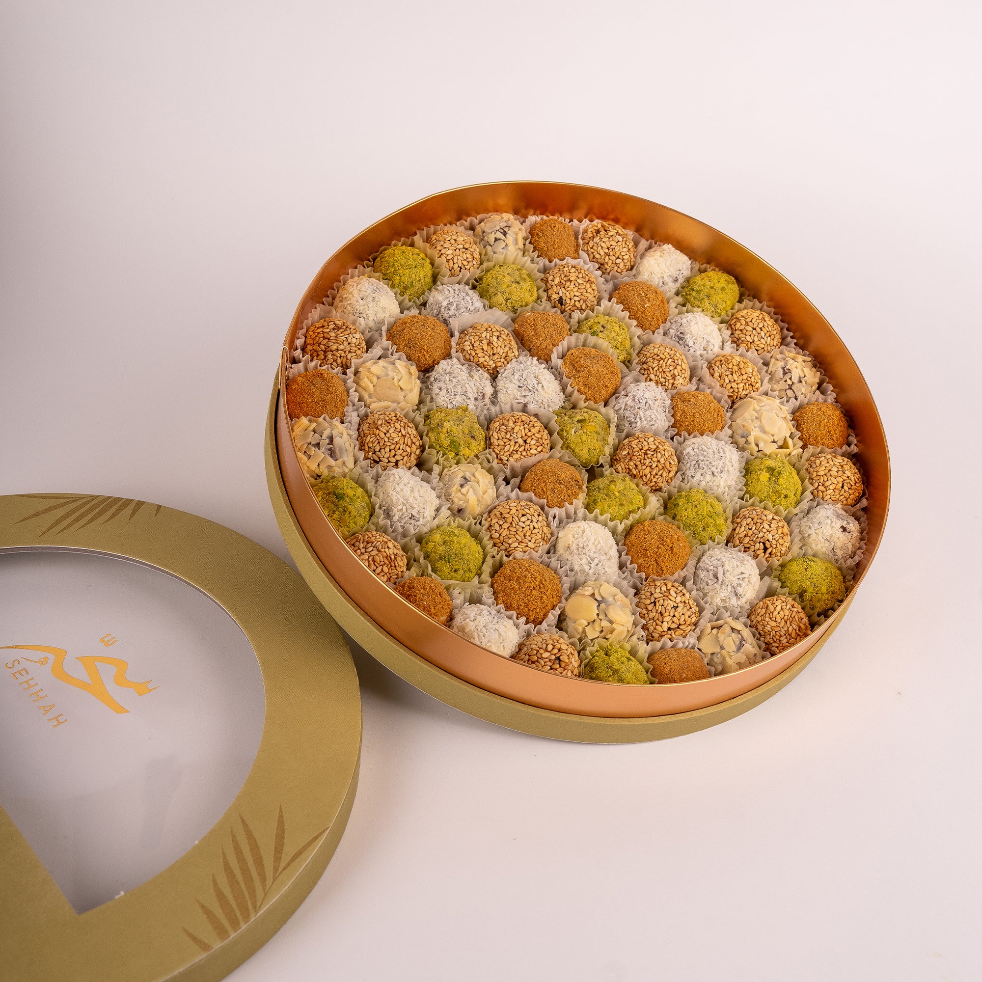 DATES MACADAMIA ROUND BOX