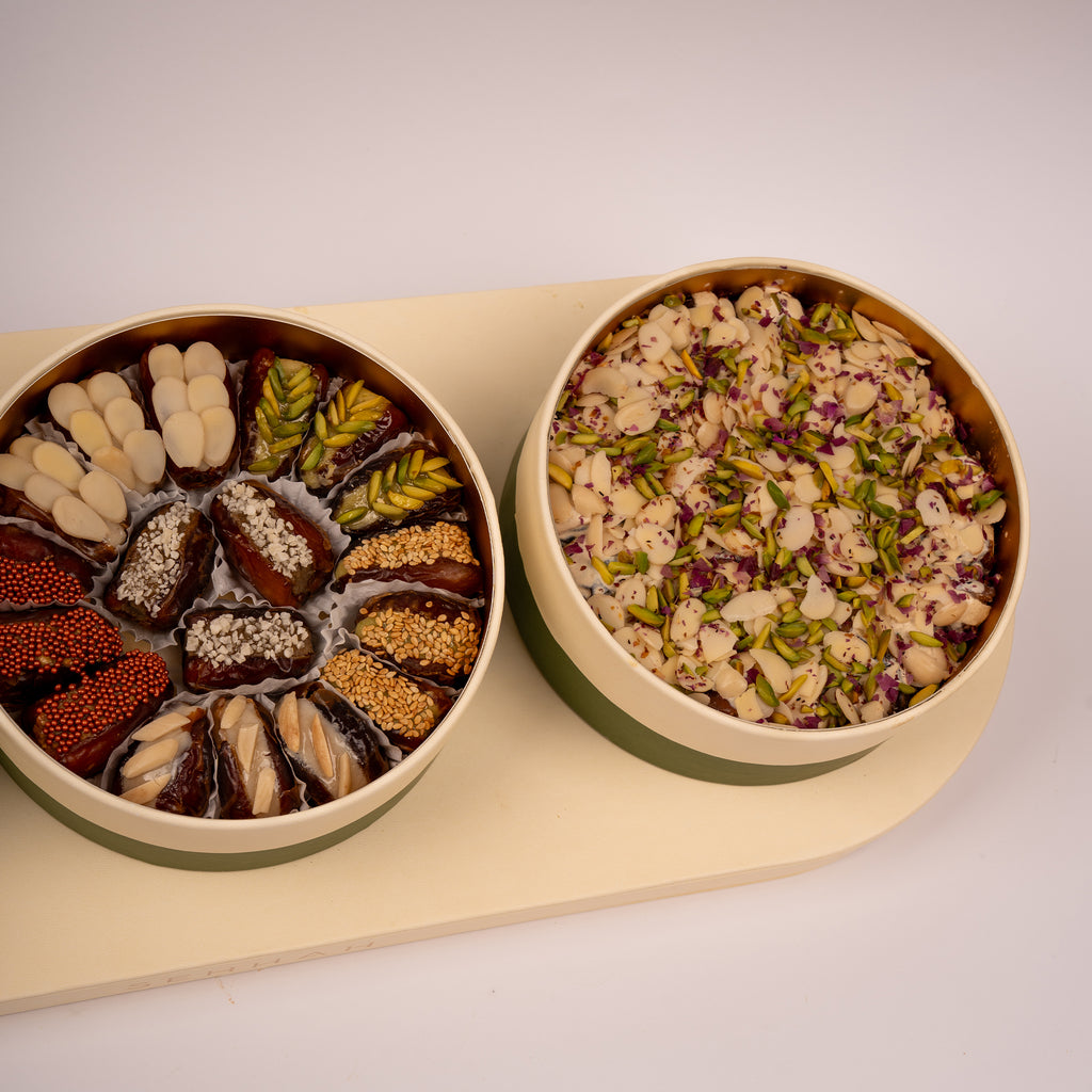 MIXED DATES OVAL TRAY