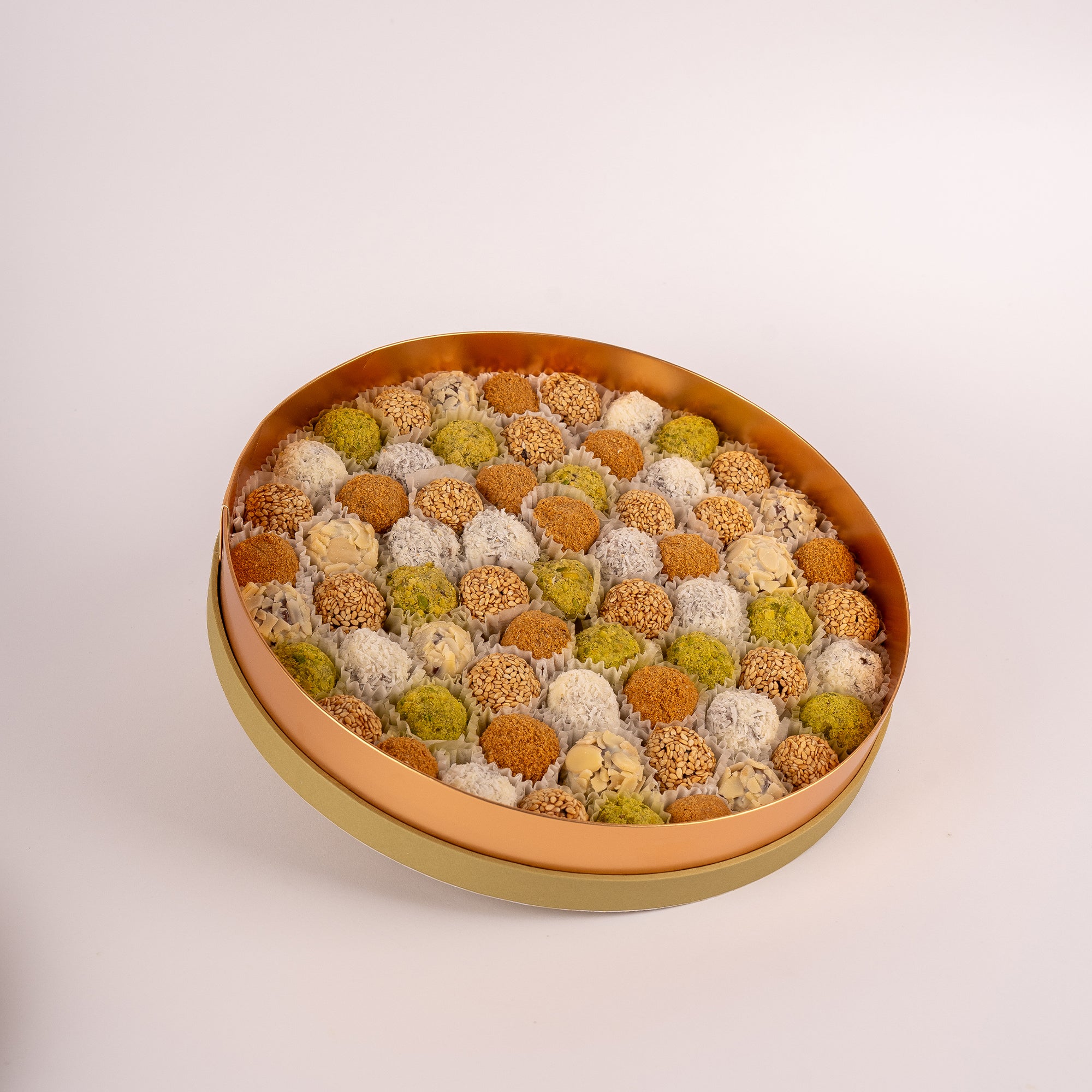DATES MACADAMIA ROUND BOX