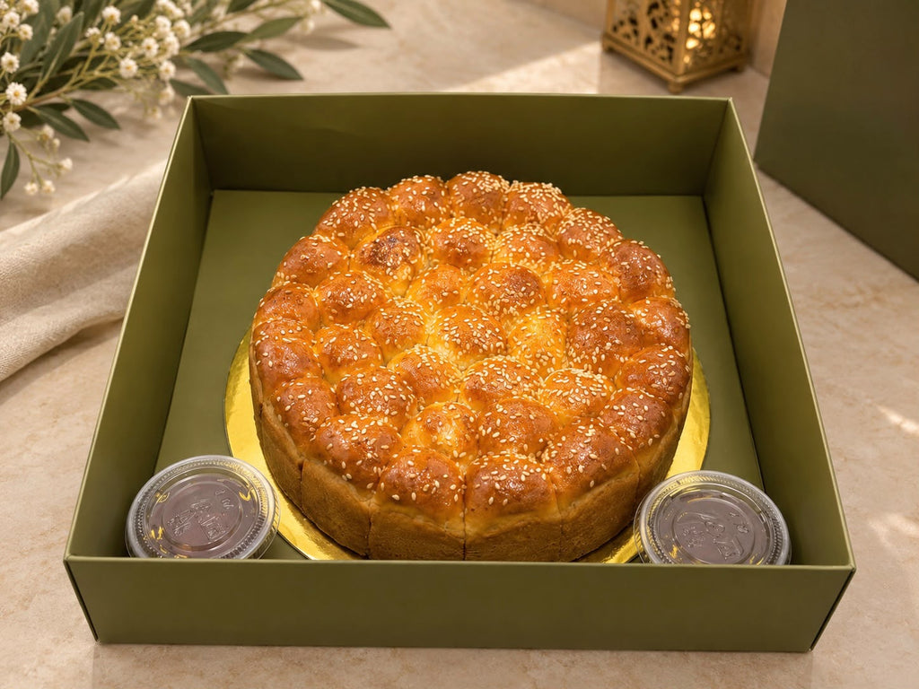 Cheese and Honey beehive bread