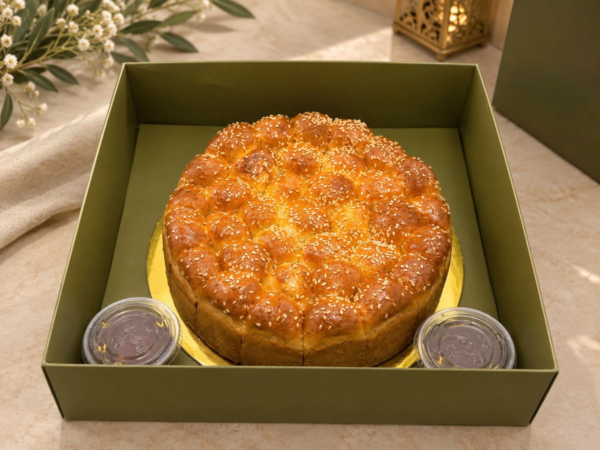 Cheese and Honey beehive bread