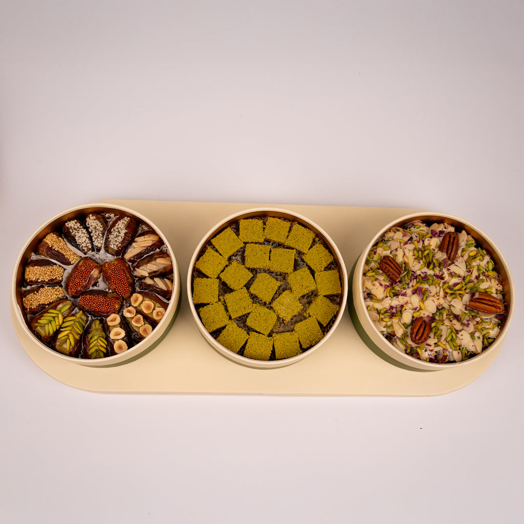 MIXED RANGEENA DATES OVAL TRAY